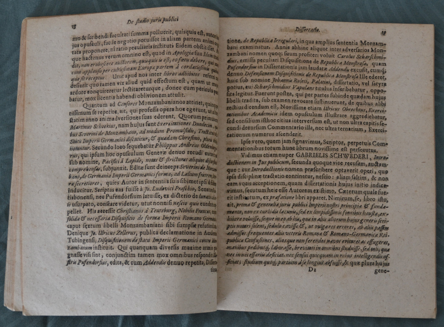 De Studio Juris Publici Recte Instituendo - 1708