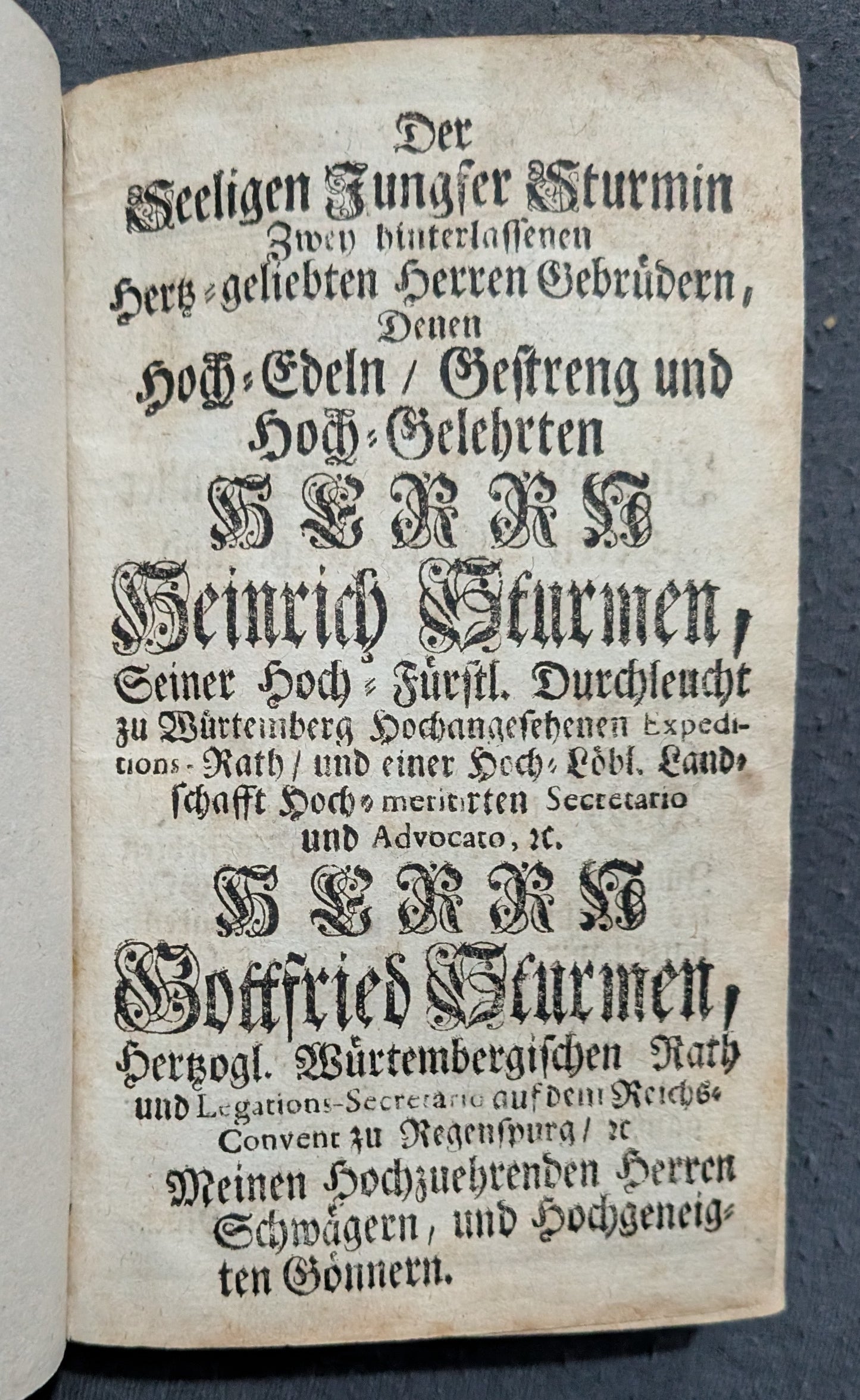 Die Würtembergische Tabea, oder das Merckwürdige äussere und innere Leben... - 1732