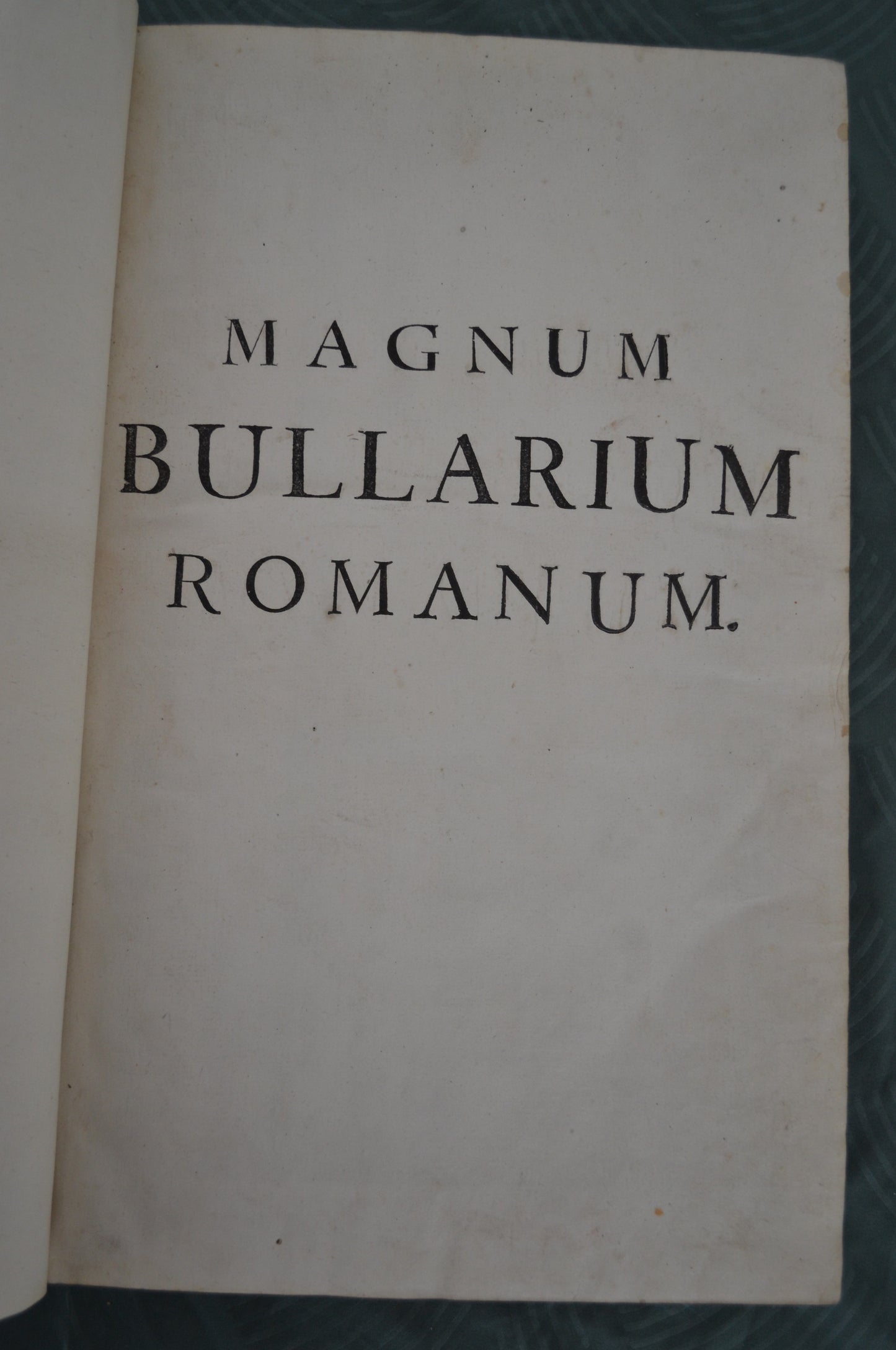 MAGNUM BULLARIUM ROMANUM - 1726