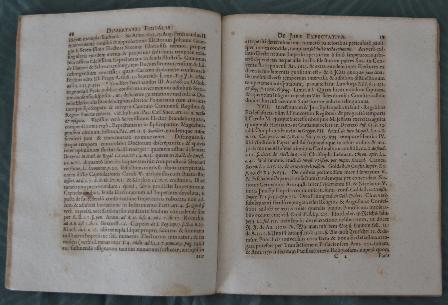 Dissertatio Feudalis De Jure Expectativ - 1666