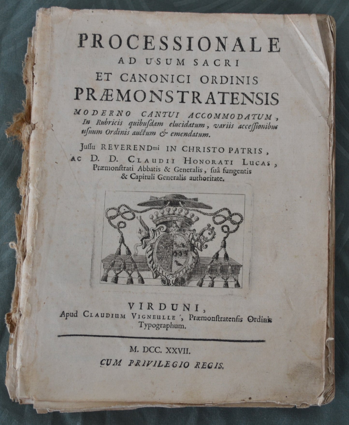 Processionale ad usum sacri et canonici ordinis Praemonstratensis - 1727