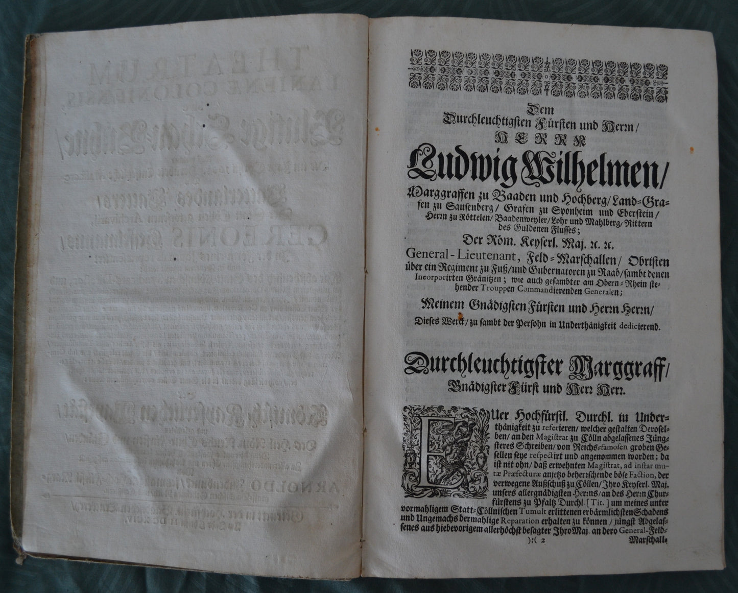 Theatrum Lanienae Coloniensis, sive Blutige Schau-Bühne - Erstausgabe - 1694