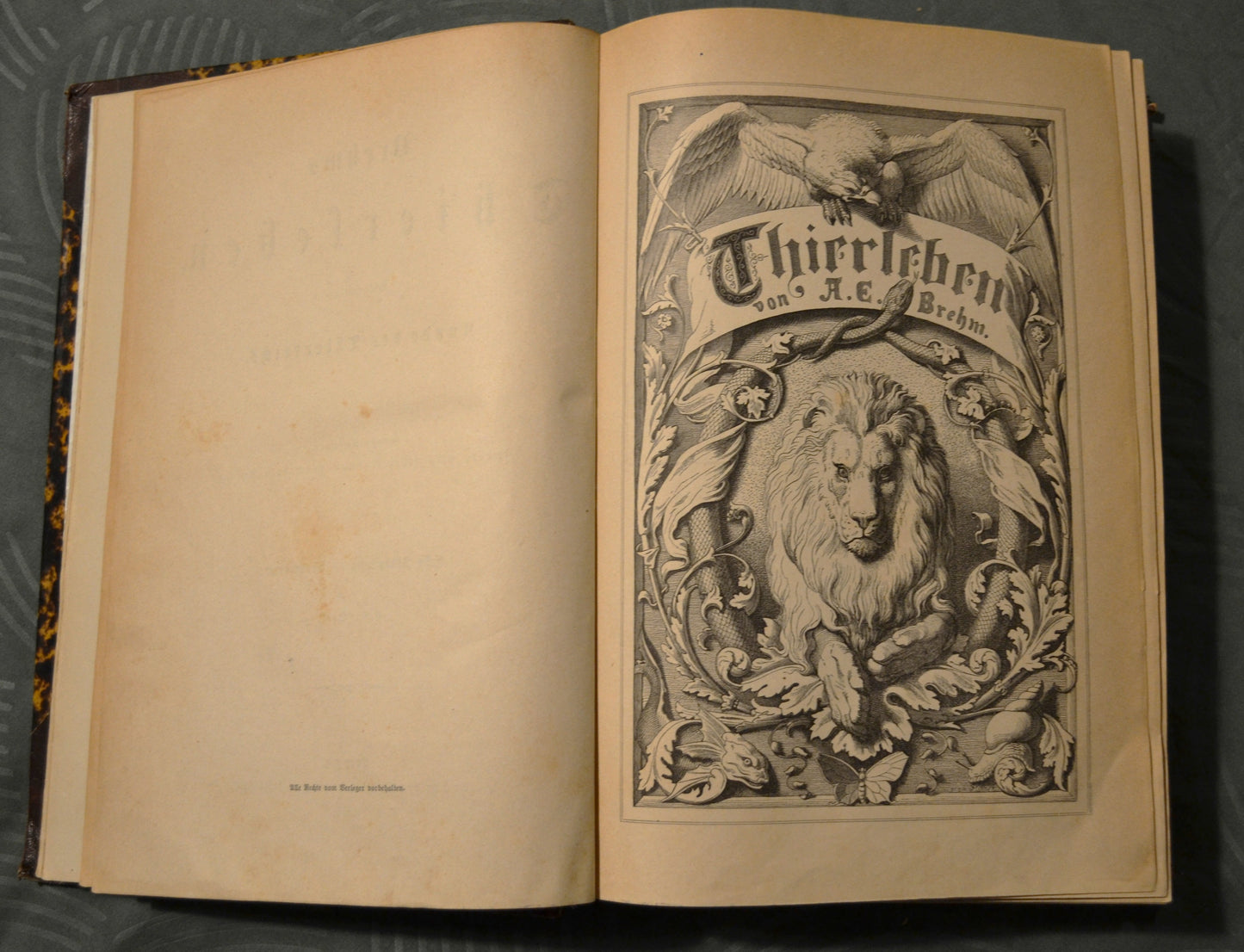 Brehms Thierleben. Allgemeine Kunde des Thierreichs - 1867