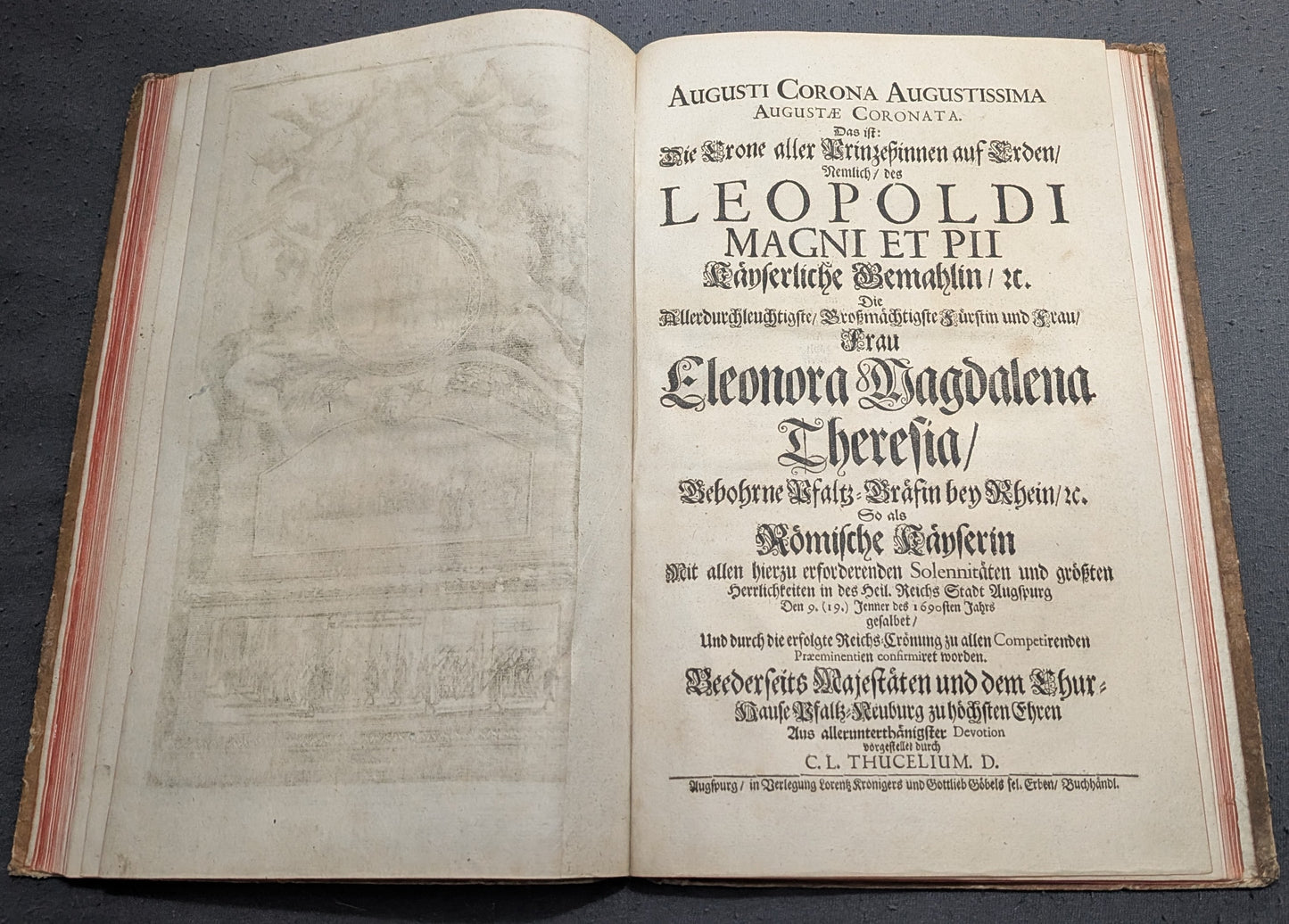Austria S. R. Imperii coniux - 1690 - 2 Teile - Erstausgabe - sehr selten