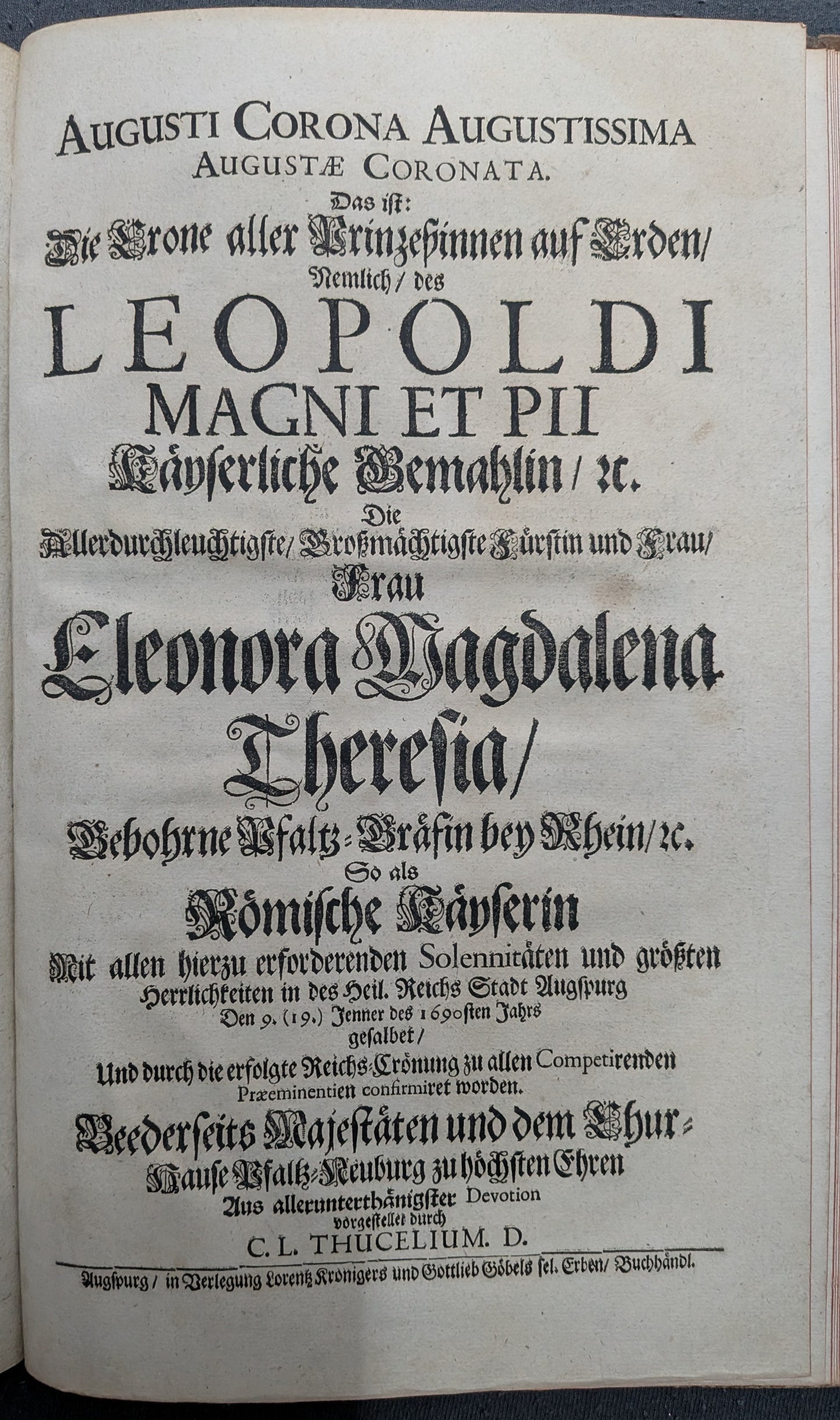 Austria S. R. Imperii coniux - 1690 - 2 Teile - Erstausgabe - sehr selten