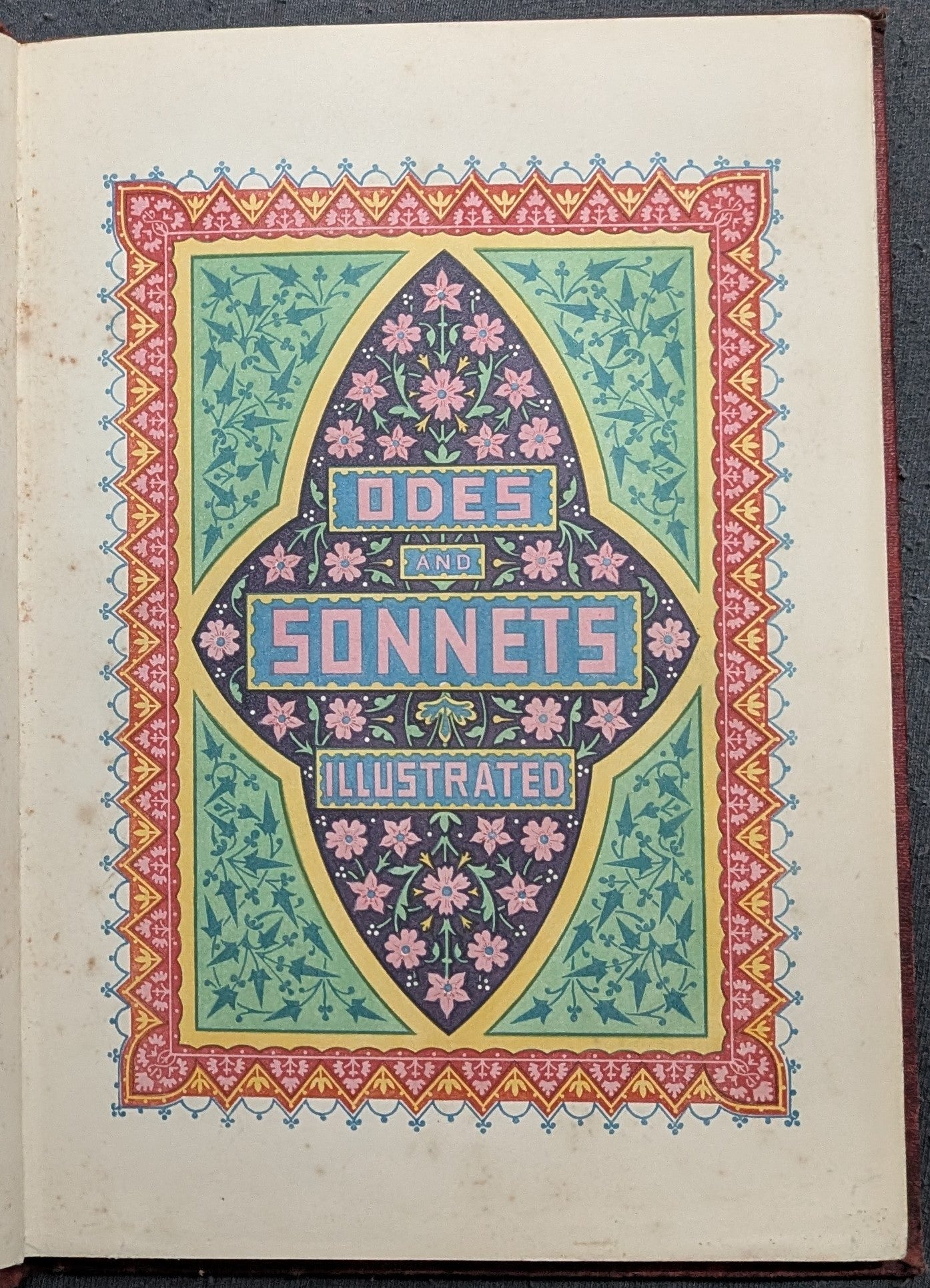 Odes and Sonnets Illustrated - 1859 - Erstausgabe