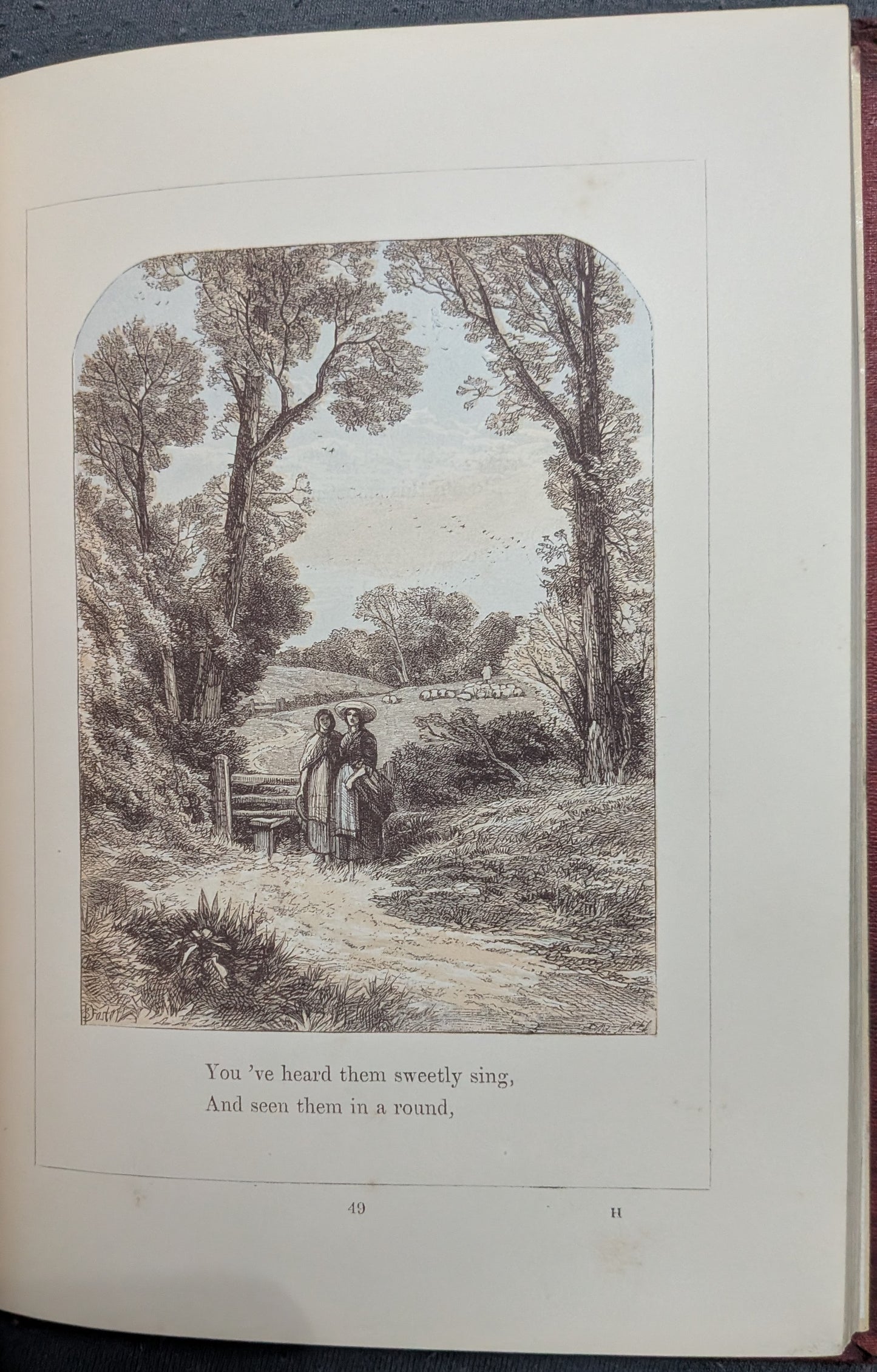Odes and Sonnets Illustrated - 1859 - Erstausgabe