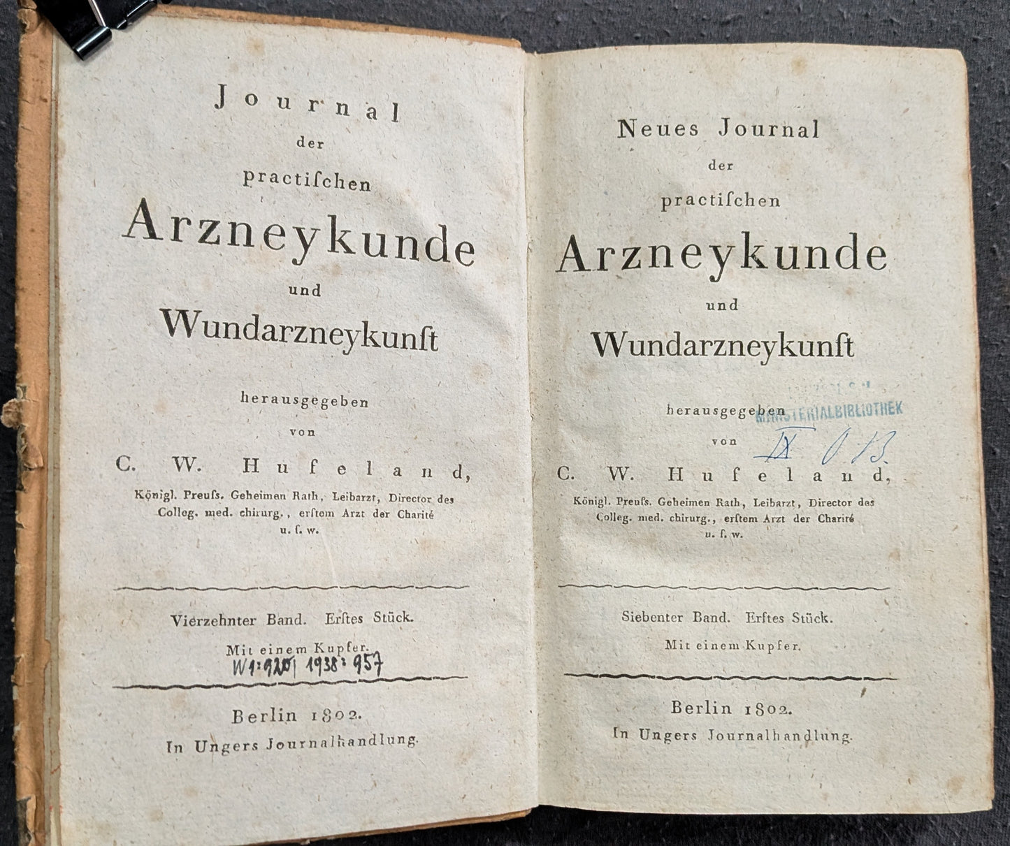 Neues Journal der practischen Arzneykunde und Wundarzneykunst - 1802