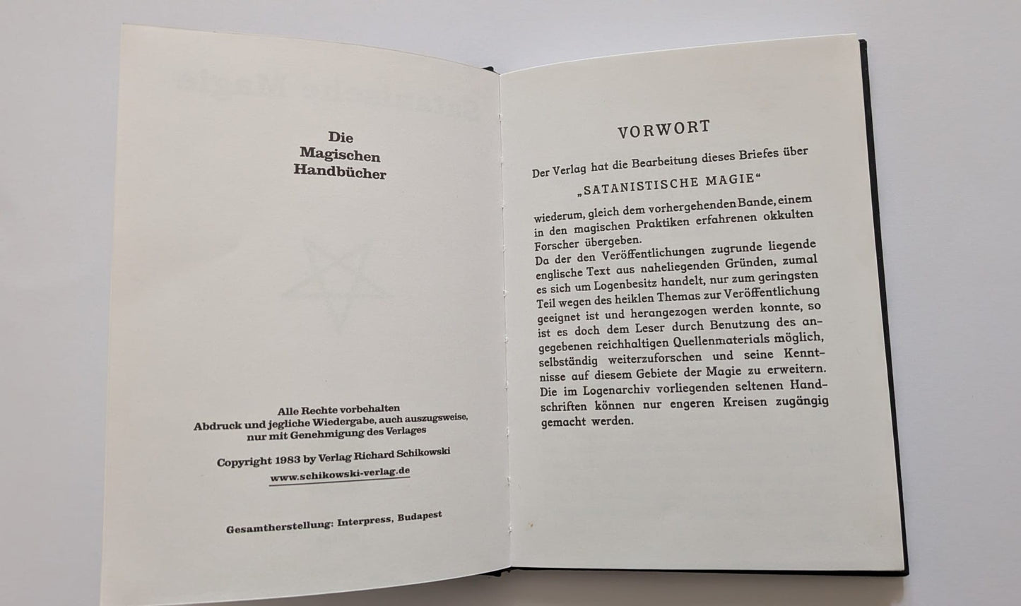 Satanische Magie - Gregorius - 1983