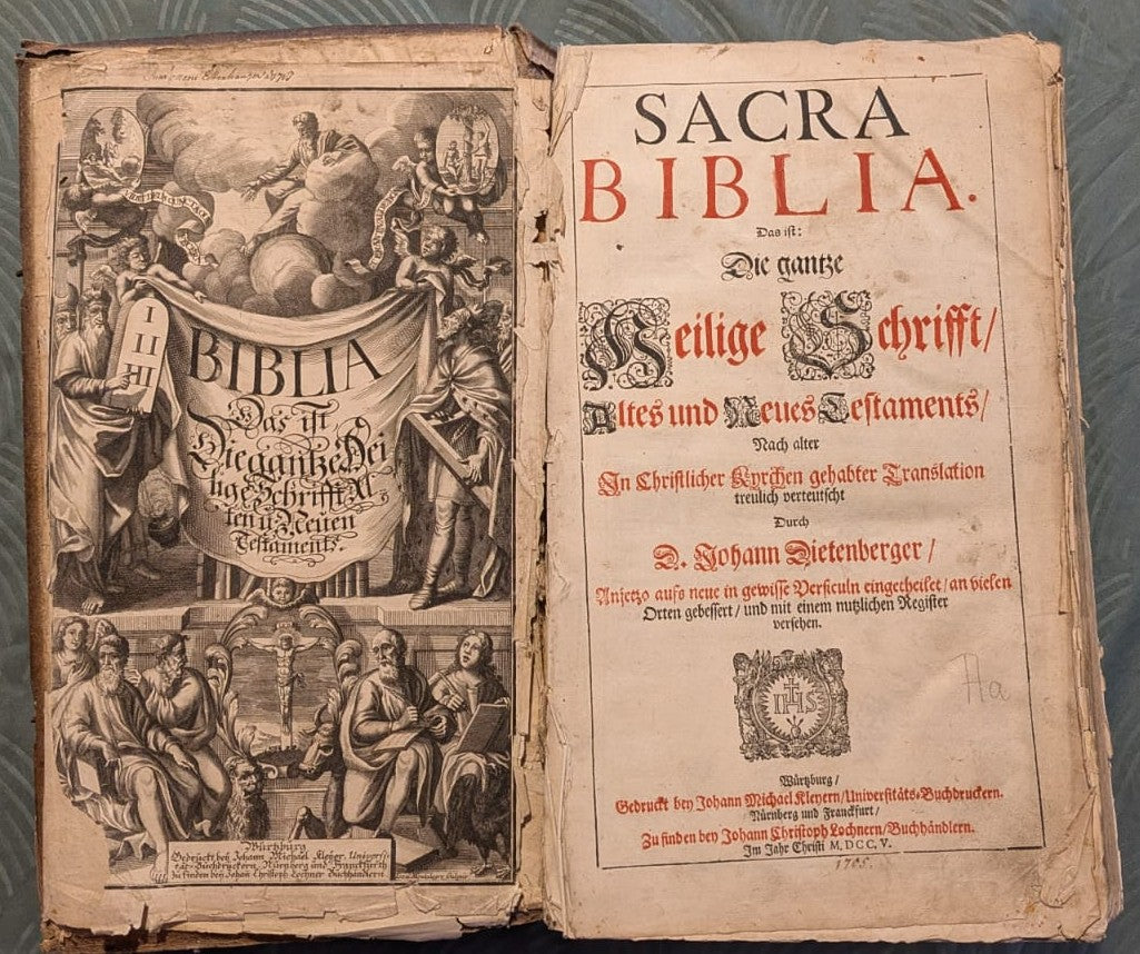 Sacra Biblia, Dietenberger Bibel, 1705