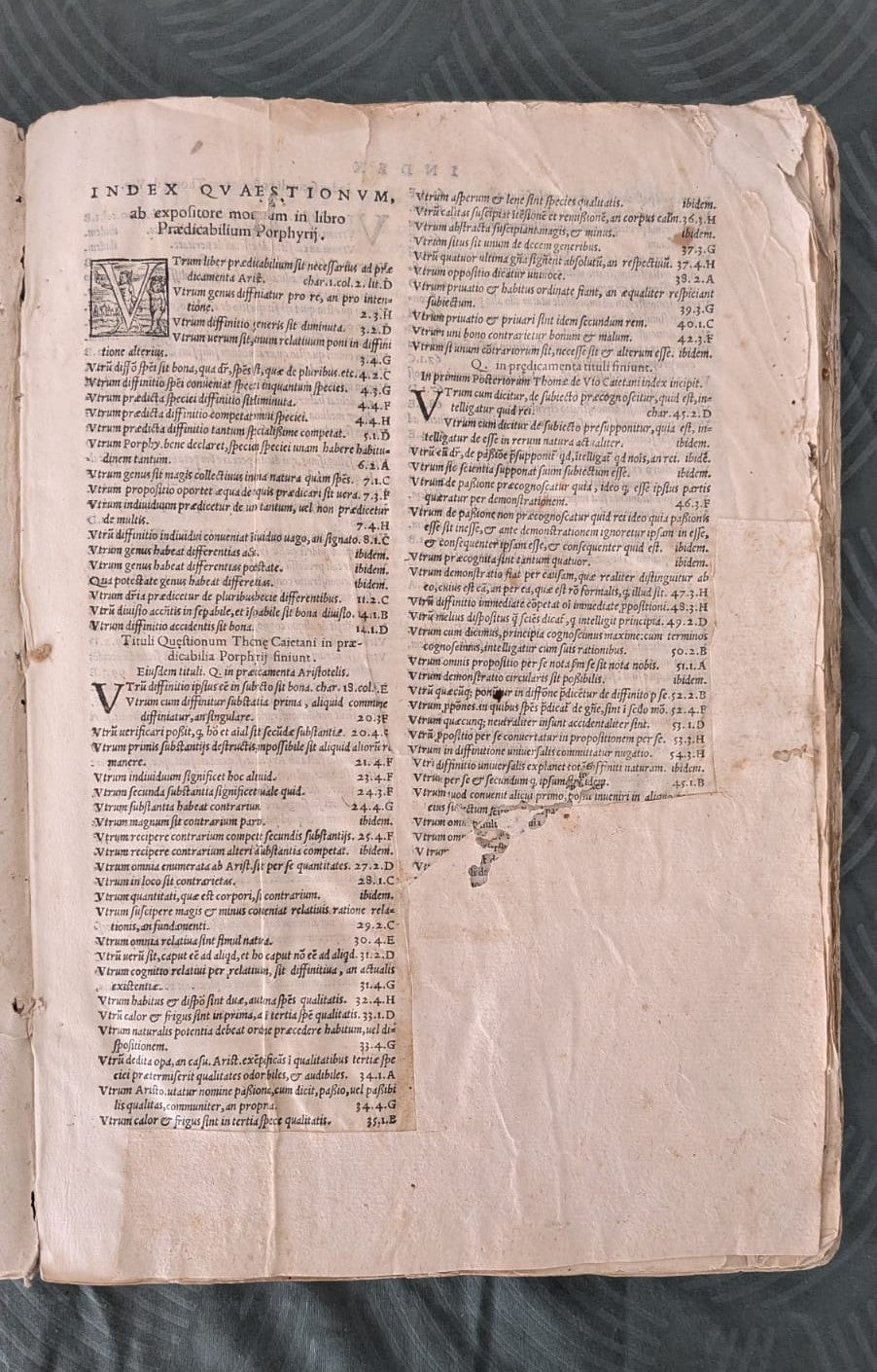 Thomae De Vio Caietani  Praedicabilia Porphyrii - 1556 & S. Thomae Aquinatis praeclarissima commentaria in 2 Bänden (sehr selten) - 1568