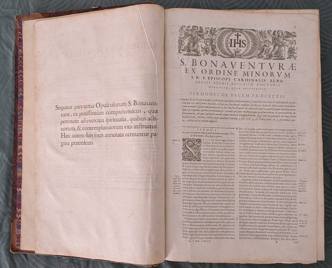Sancti Bonaventurae ex Ordine Minorum... Opusculorum Tomus Secundus. - 1619