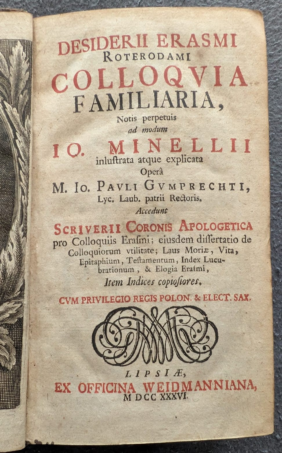 Colloquia Familiaria - 1736