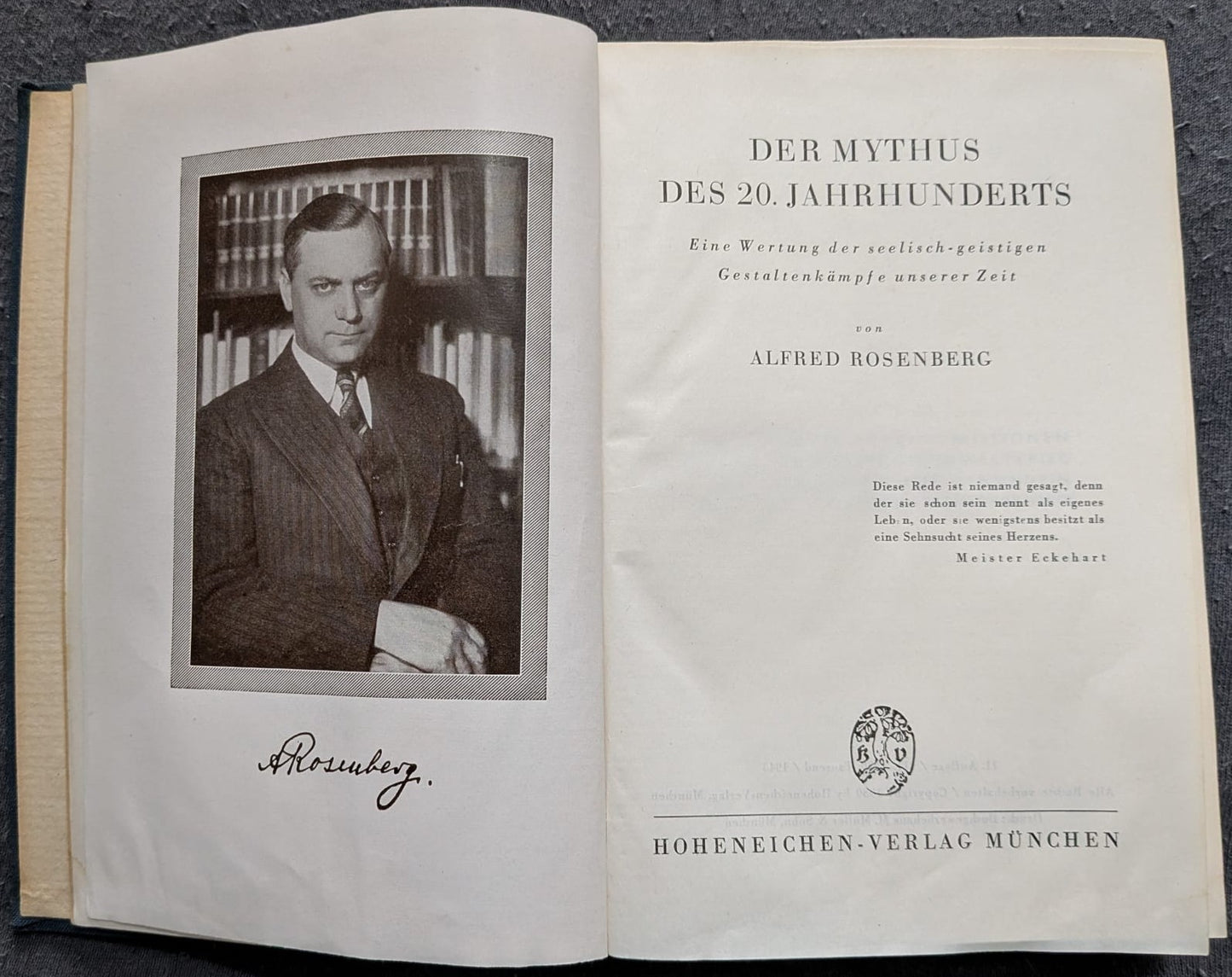 Der Mythus des 20. Jahrhunderts - 1935