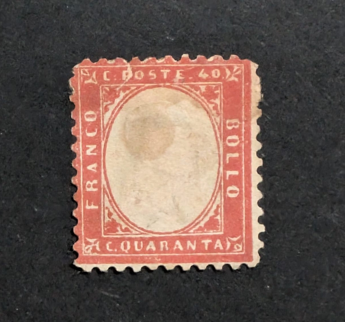 1862 - Briefmarke - Italien - King Victor Emmanuel II