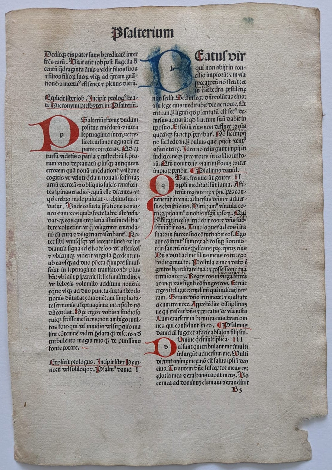 Inkunabel - Psalterium Biblia latina - 1481